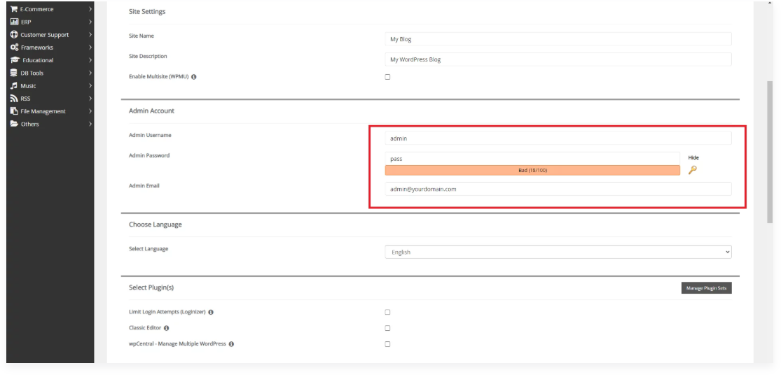cpanel-login-details